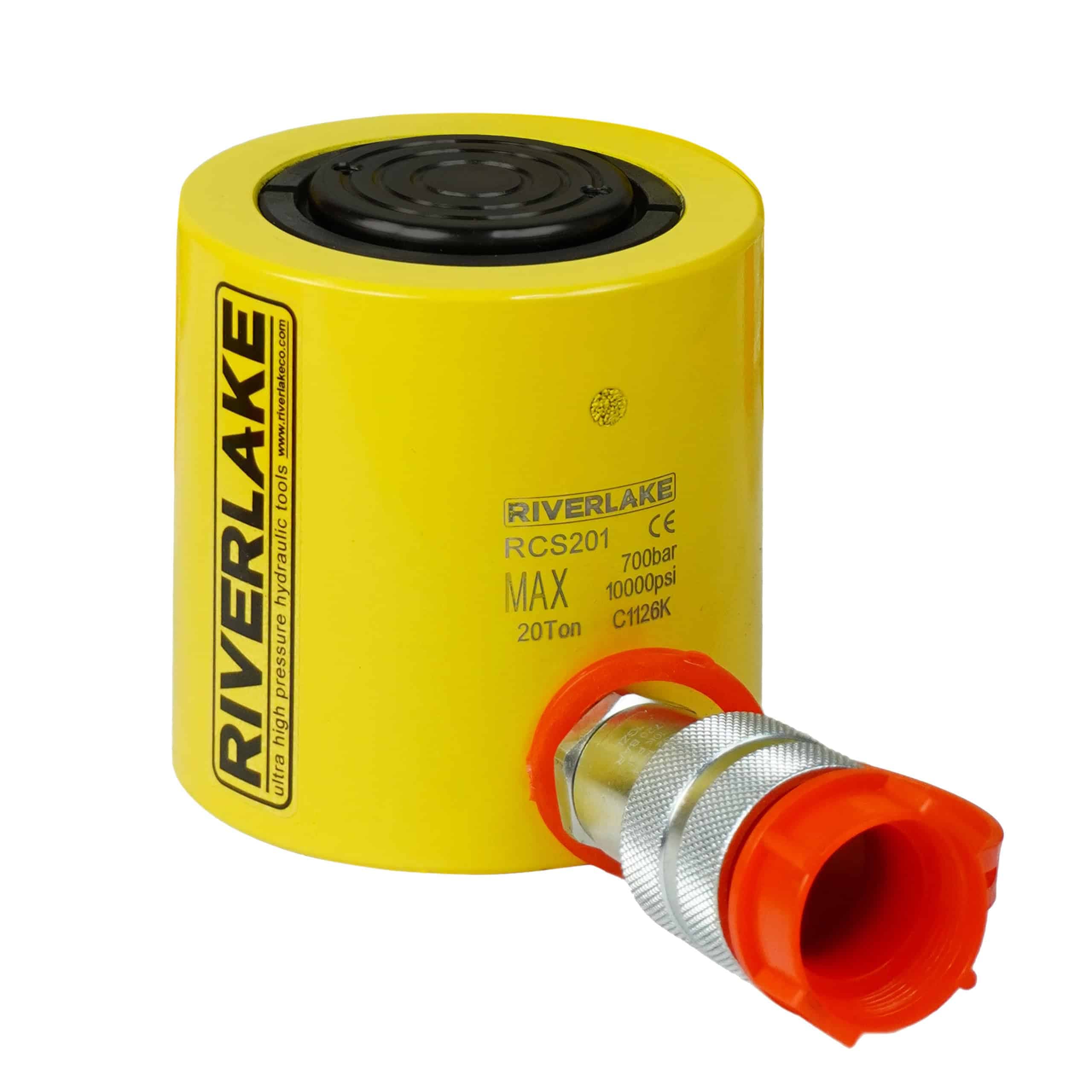 RCS201, 20 Ton Capacity,45mm Stroke, Low Profile Hydraulic Cylinders