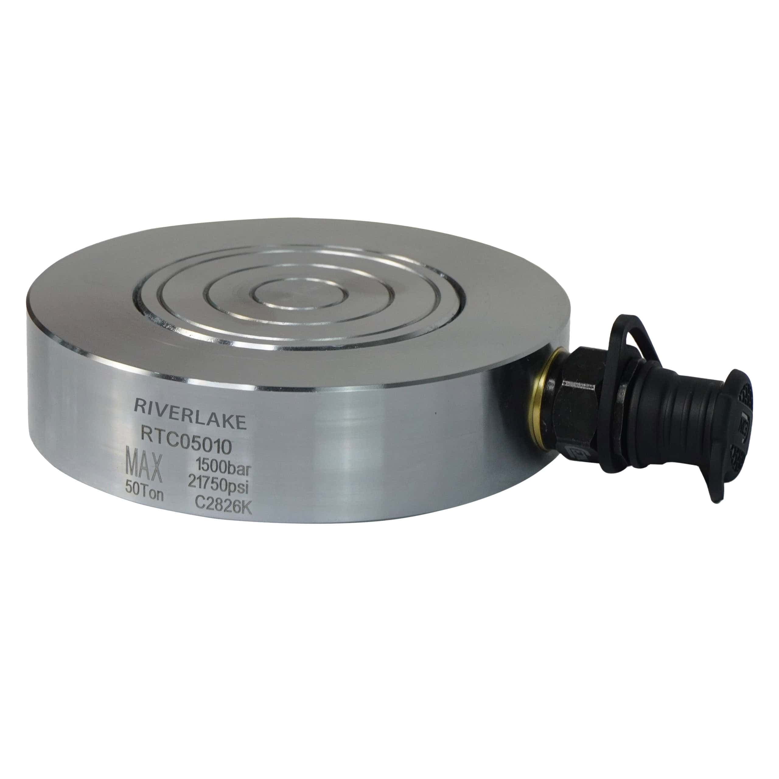 RTC-05010, 50 Ton Capacity, 10mm Stroke, Ultra Thin Hydraulic Jack