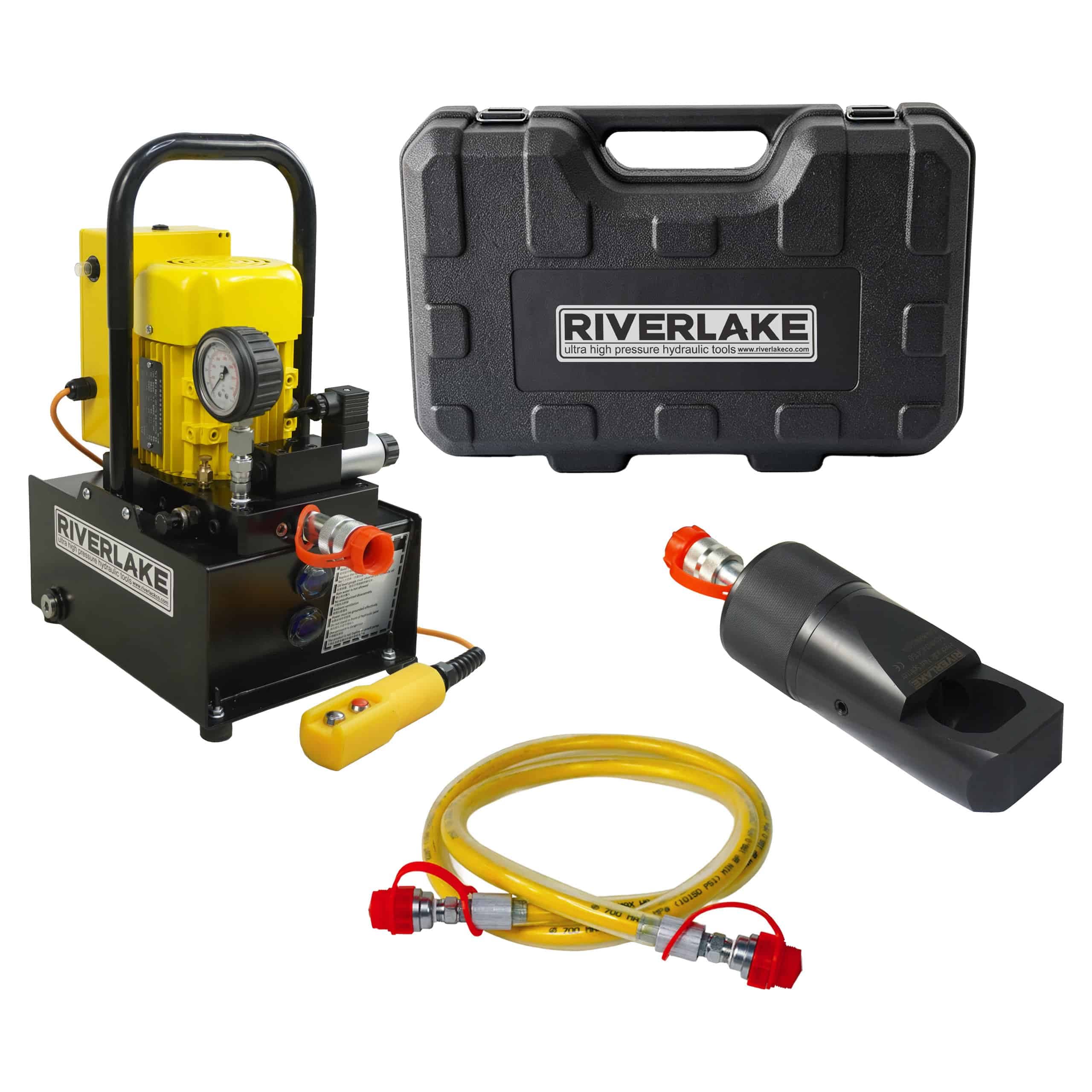 STN1019E, 5 Ton, Hydraulic Nut Cutter Set with Electric Pump
