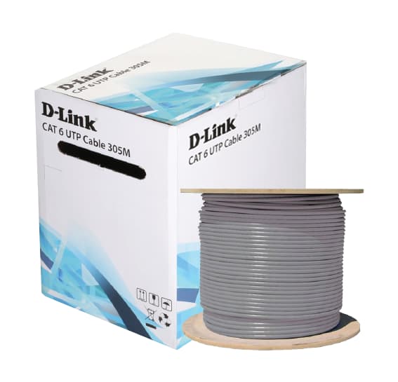 CABO DLINK UTP CAT6 305M CINZA