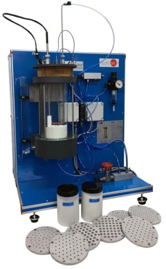 Computer Controlled Fluidization and Fluid Bed Heat Transfer Unit