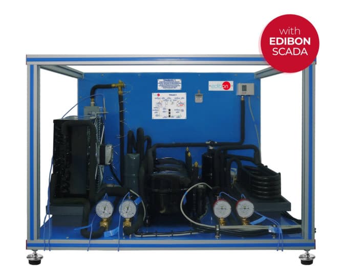 Computer Controlled Refrigeration Control Unit with several Compressors