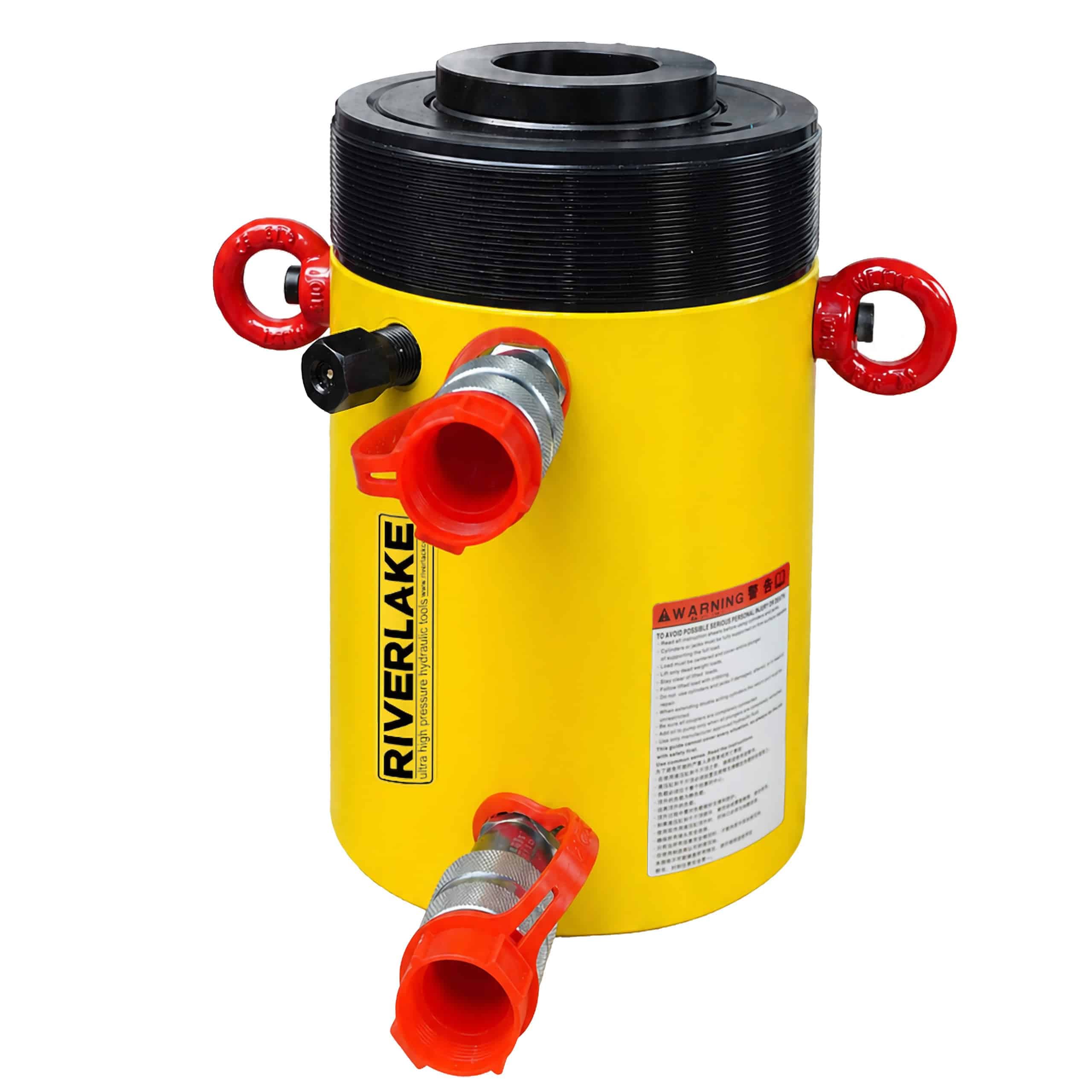 RRH606, 60 Ton Capacity,166mm Stroke, Double-Acting Hollow Hydraulic Cylinders