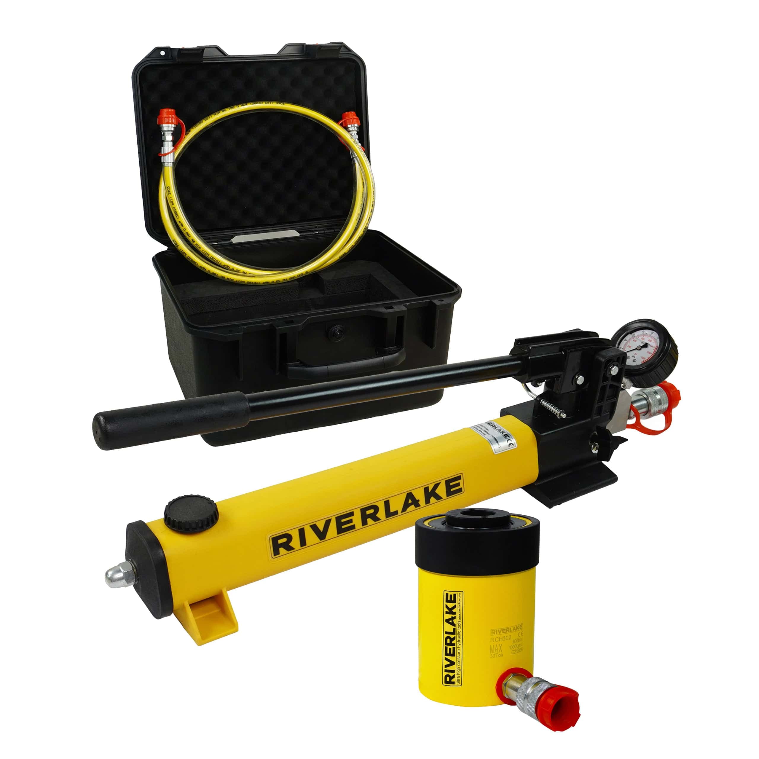 SCH202H, 20 Ton Capacity,49mm Stroke, Hydraulic Cylinder And Hand Pump Set