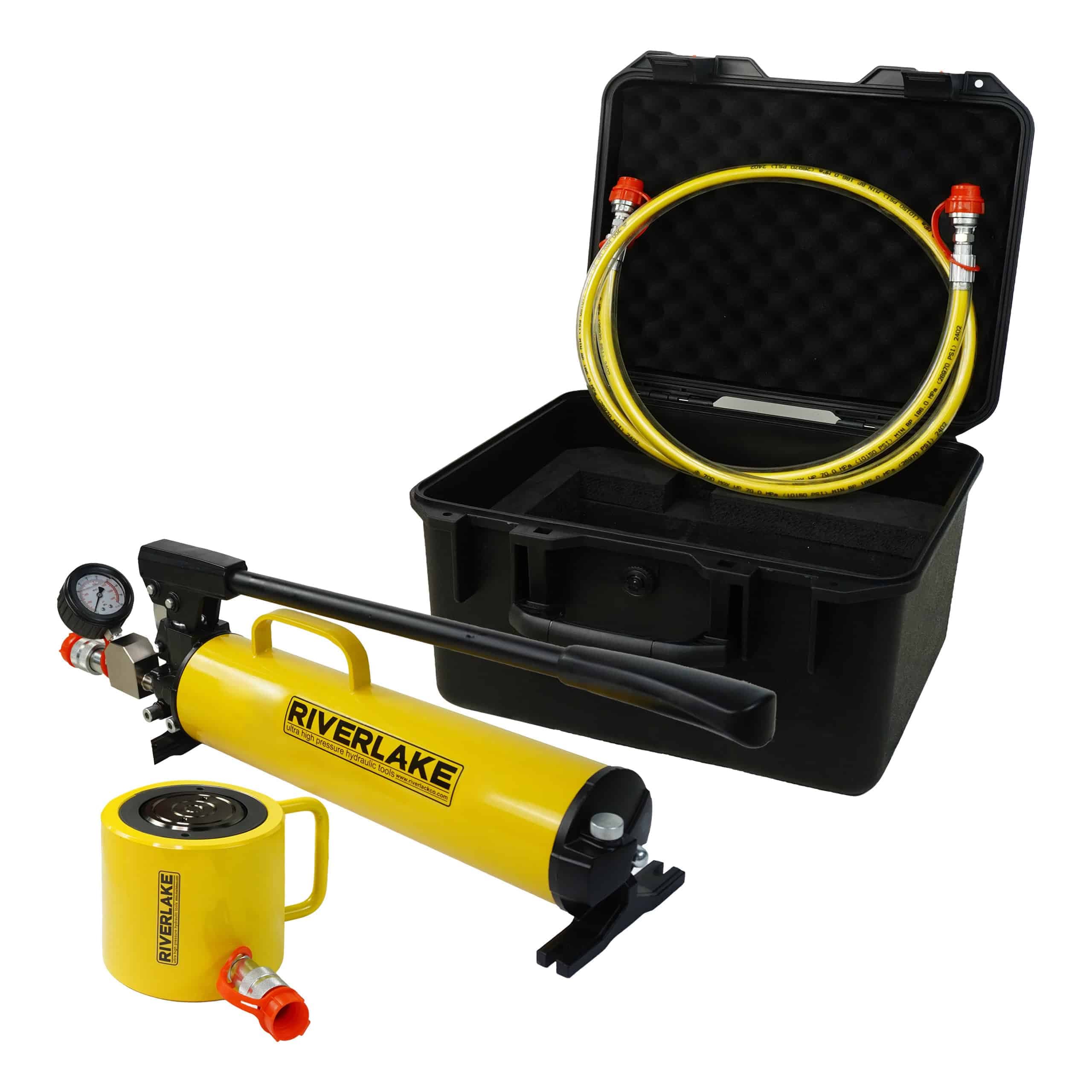 SCL1002H, 90 Ton Capacity,57mm Stroke, Hydraulic Cylinder And Hand Pump Set